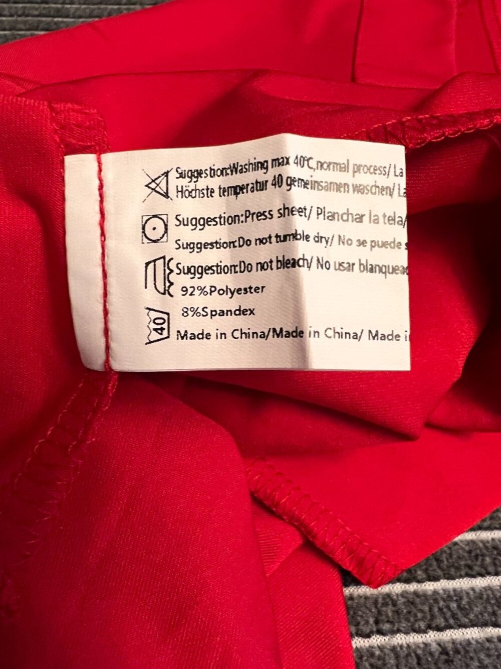 Coorun XL Red Athletic Skort NWT Tennis Golf Running Skirt with Pockets - Picture 7 of 10